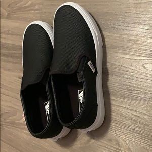 Black slip on sneakers